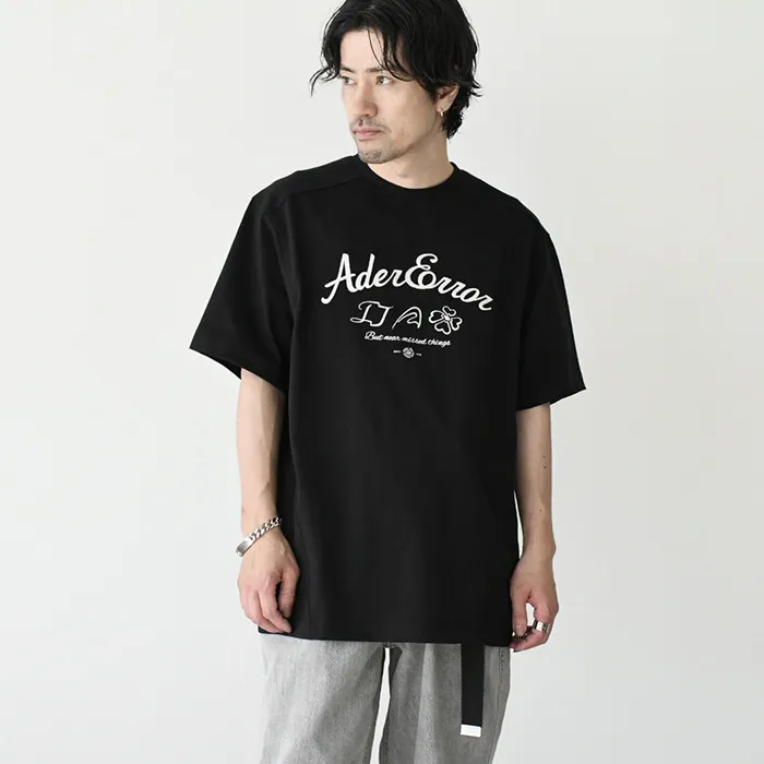 ADERERROR  |Crew Neck Unisex Street Style Plain Cotton Short Sleeves