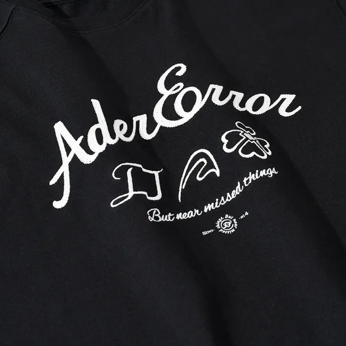 ADERERROR  |Crew Neck Unisex Street Style Plain Cotton Short Sleeves