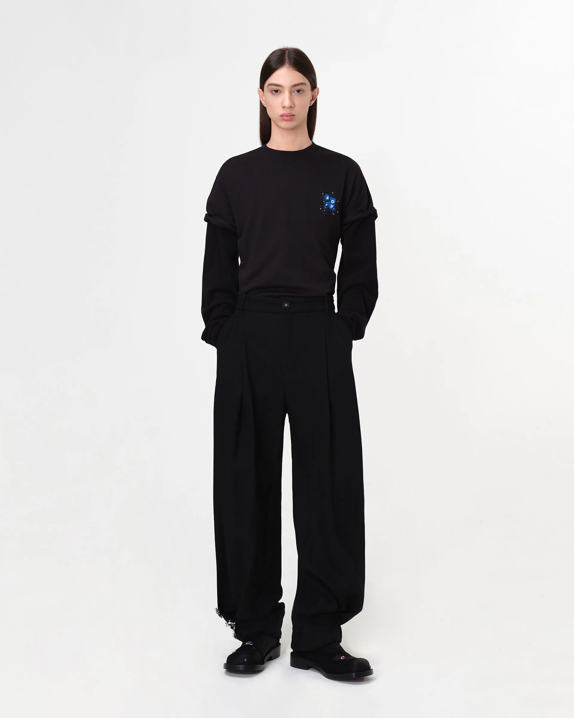 ADERERROR  |Unisex Blended Fabrics Street Style Plain Cotton