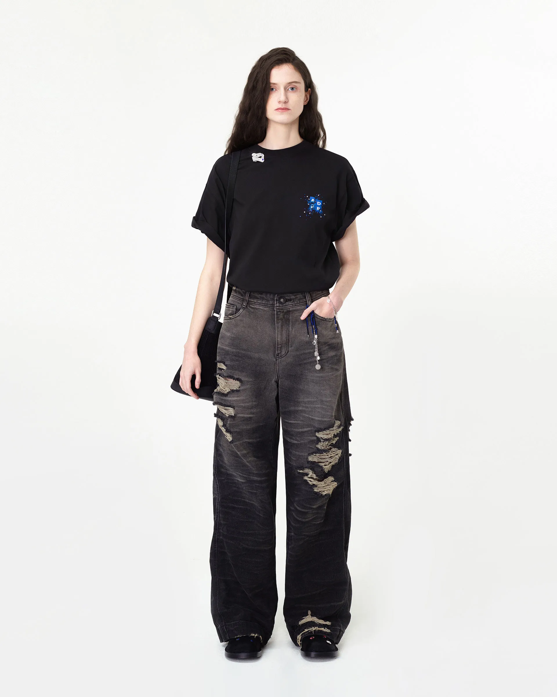 ADERERROR  |Unisex Blended Fabrics Street Style Plain Cotton