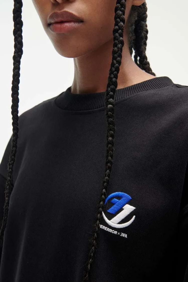 ADERERROR  |Unisex Street Style Logo Sweatshirts