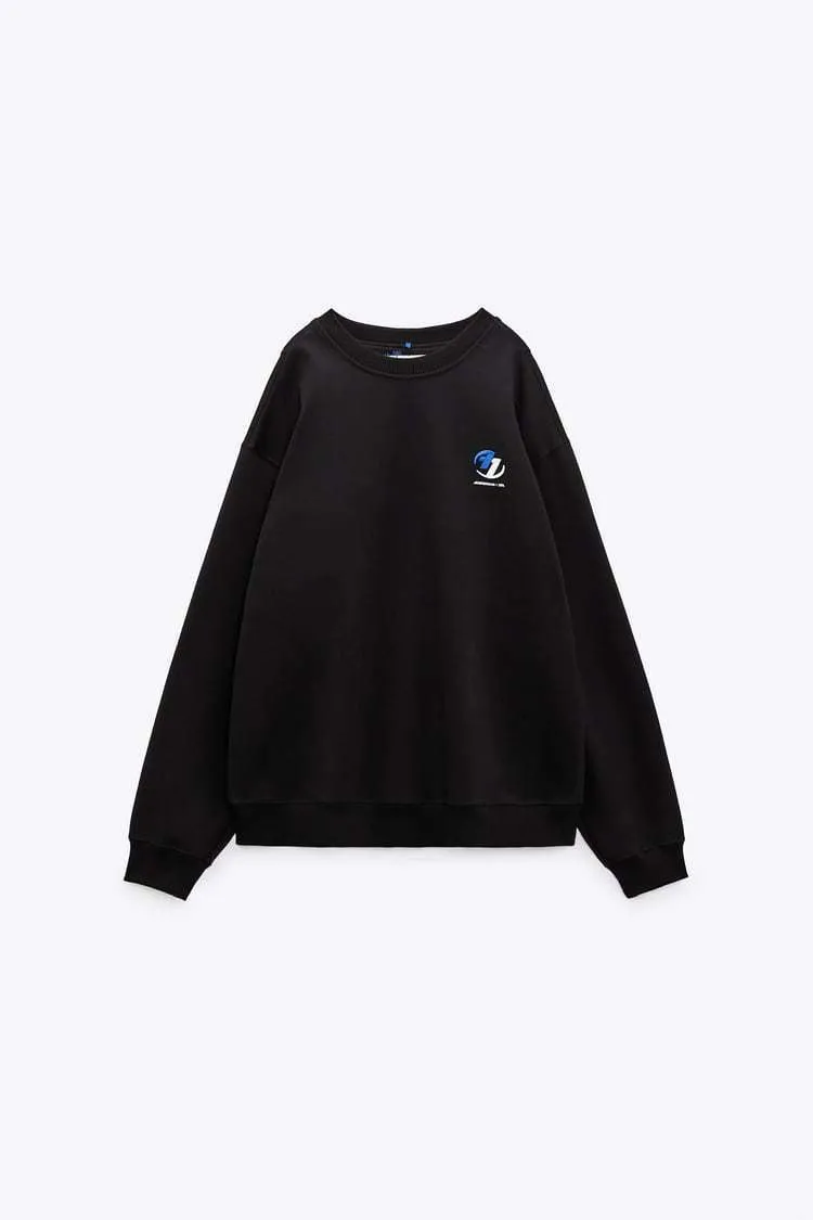 ADERERROR  |Unisex Street Style Logo Sweatshirts