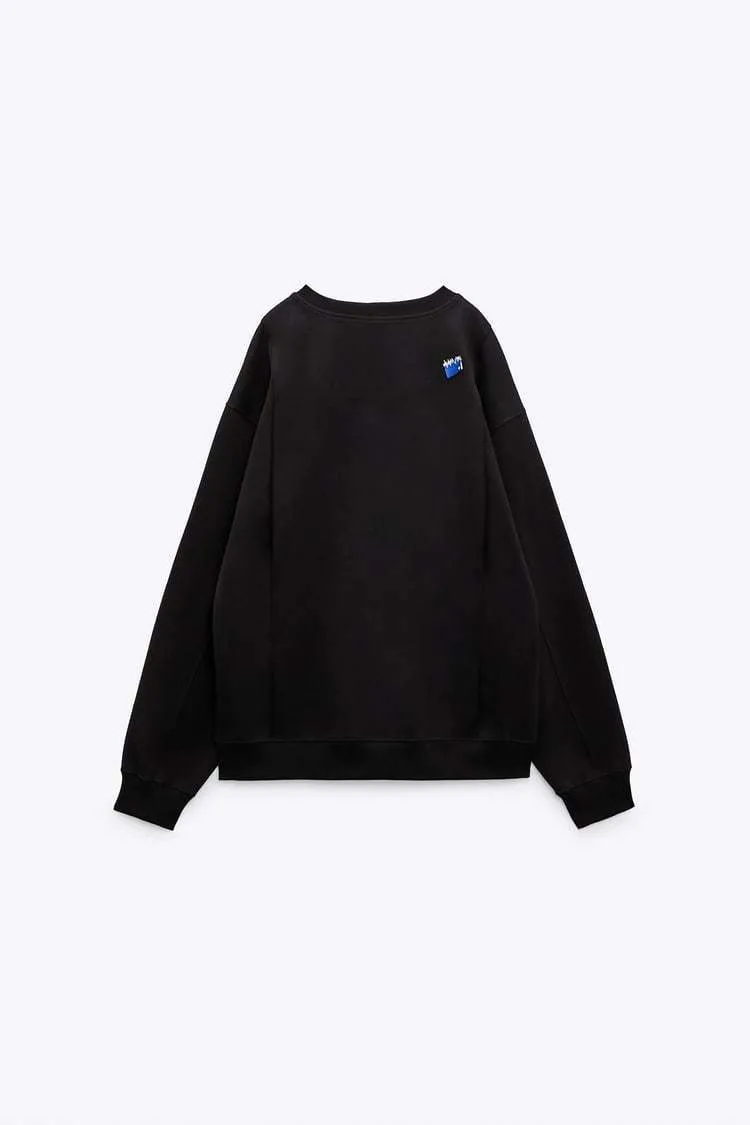 ADERERROR  |Unisex Street Style Logo Sweatshirts