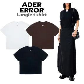 ADERERROR  |Unisex Street Style Plain Logo T-Shirts