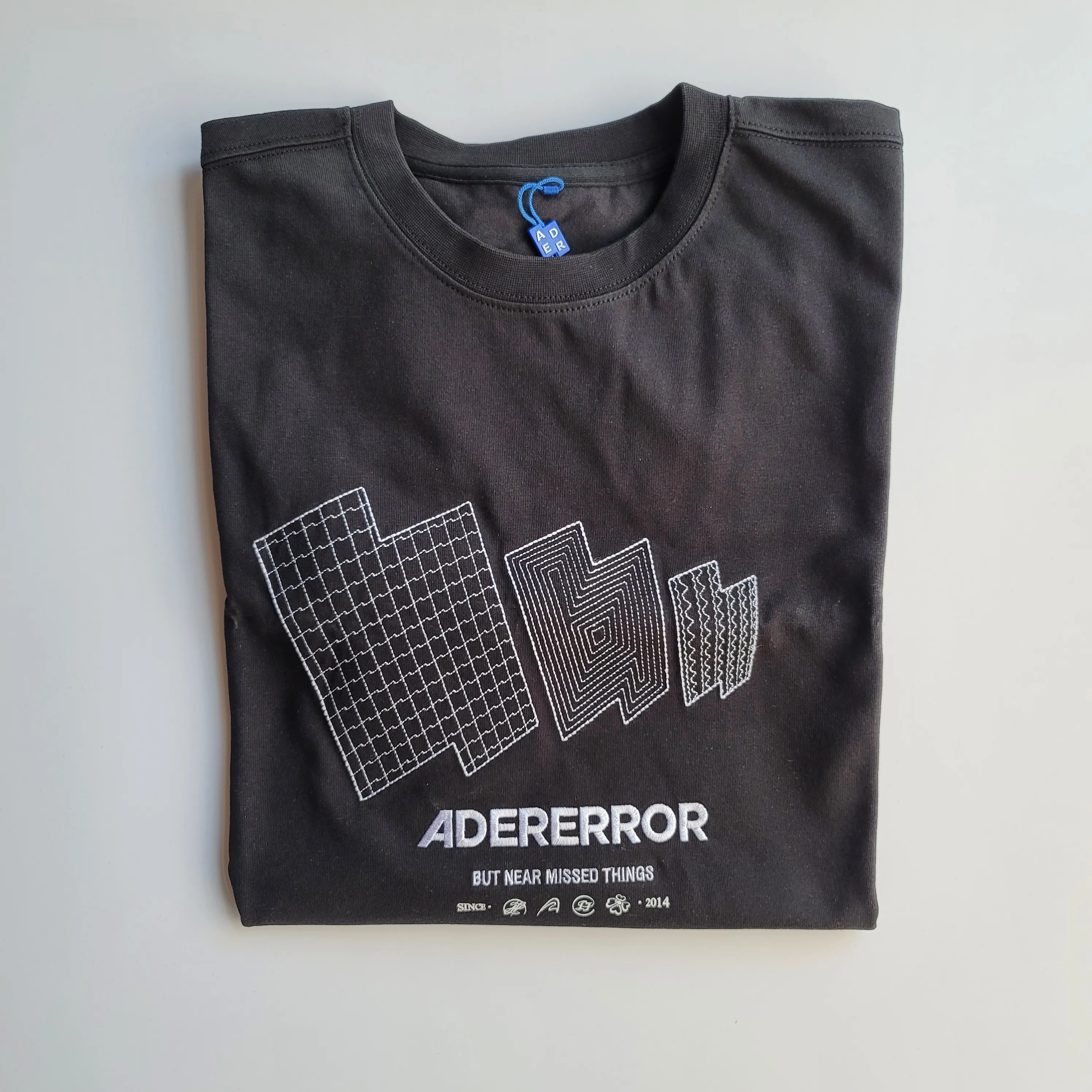 ADERERROR  |Unisex Street Style U-Neck Plain Cotton Short Sleeves Logo