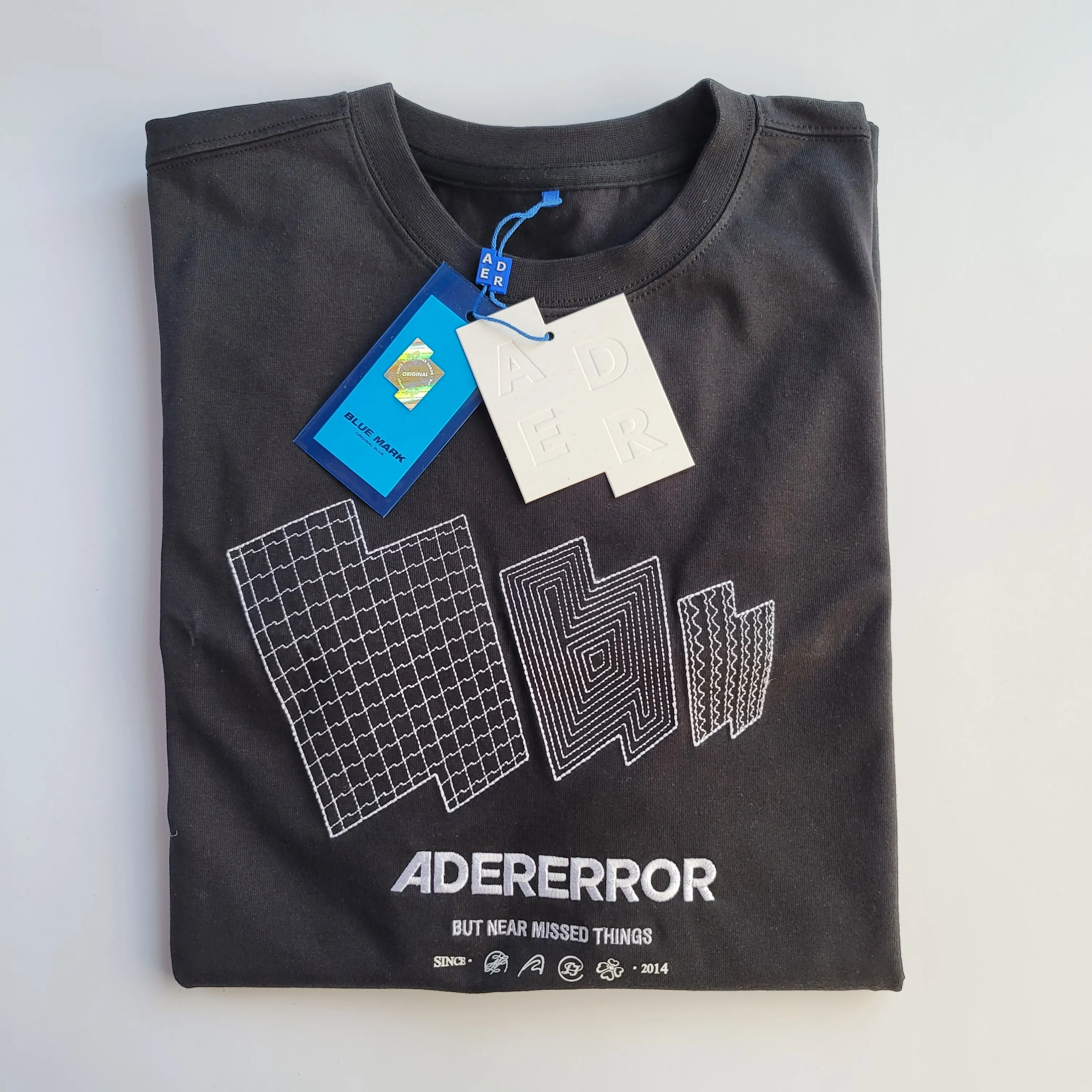 ADERERROR  |Unisex Street Style U-Neck Plain Cotton Short Sleeves Logo