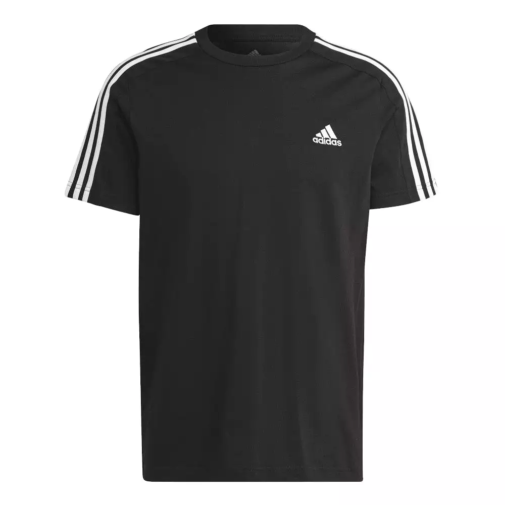 adidas Men's Essentials Single Jersey 3-Stripes Tee