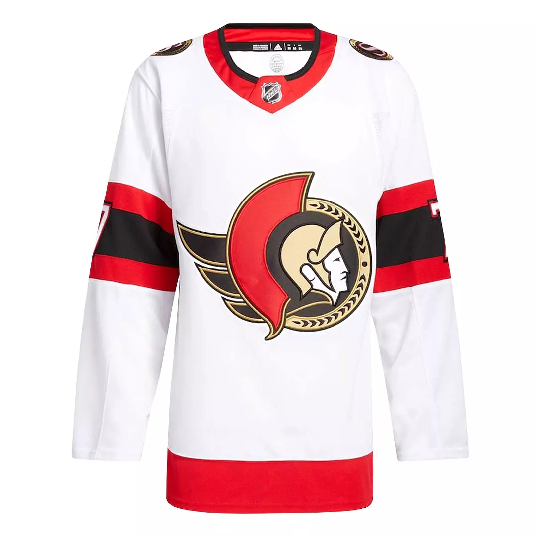 adidas - Men's Ottawa Senators Authentic Away Brady Tkachuk Jersey (GT8151)