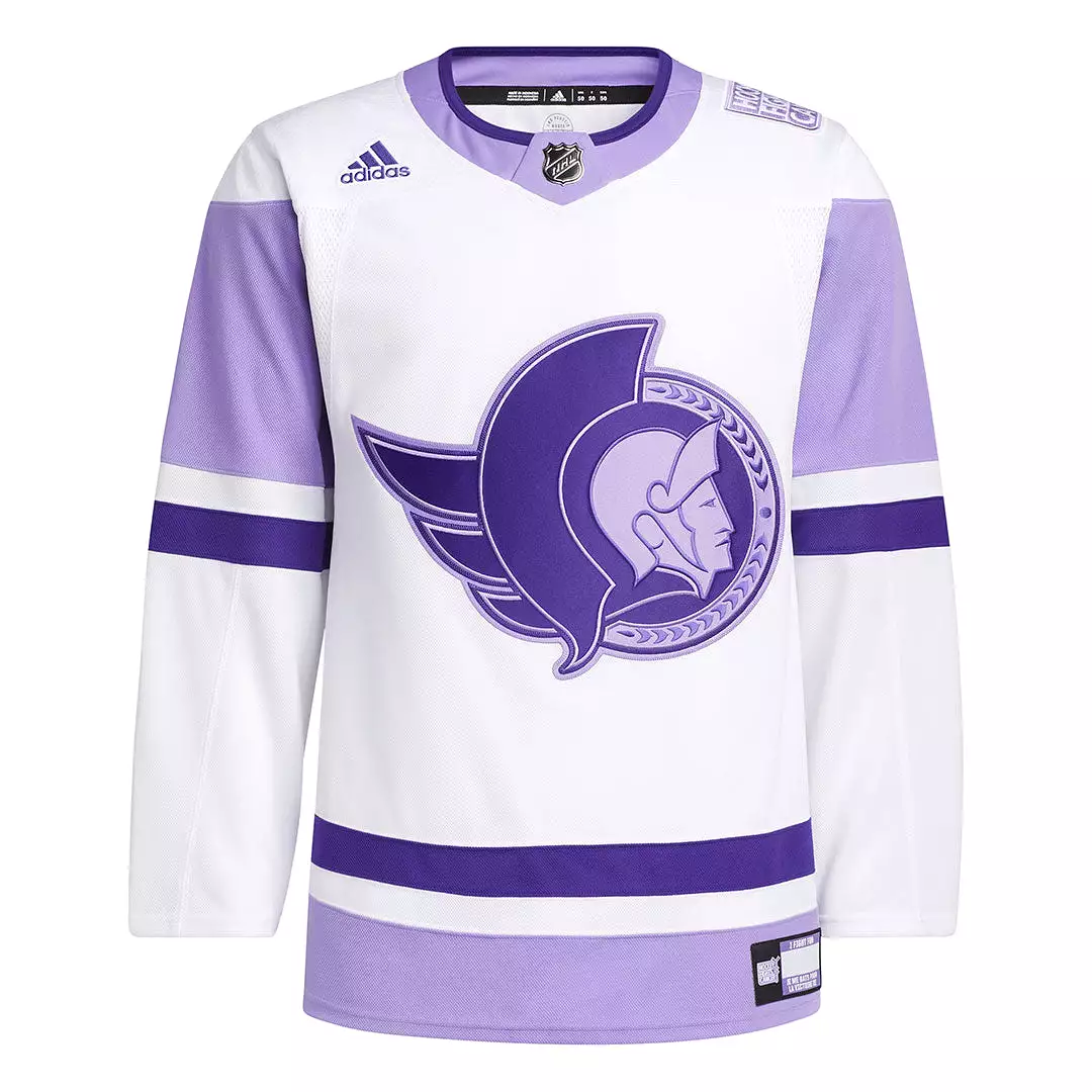 adidas - Men's Ottawa Senators Authentic Hockey Fights Cancer Jersey (H56574)