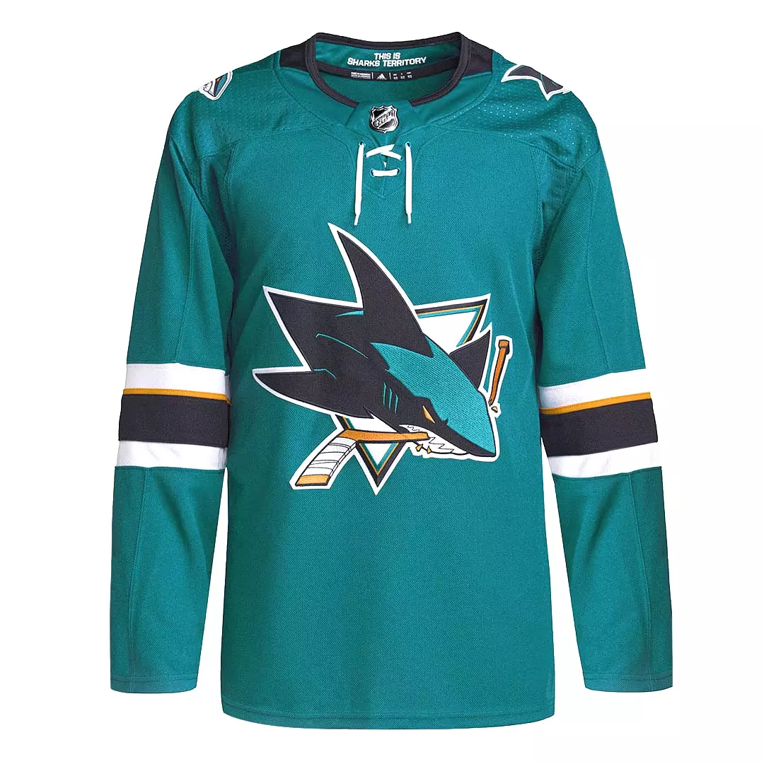 adidas - Men's San Jose Sharks Authentic Home Jersey (CA7110)