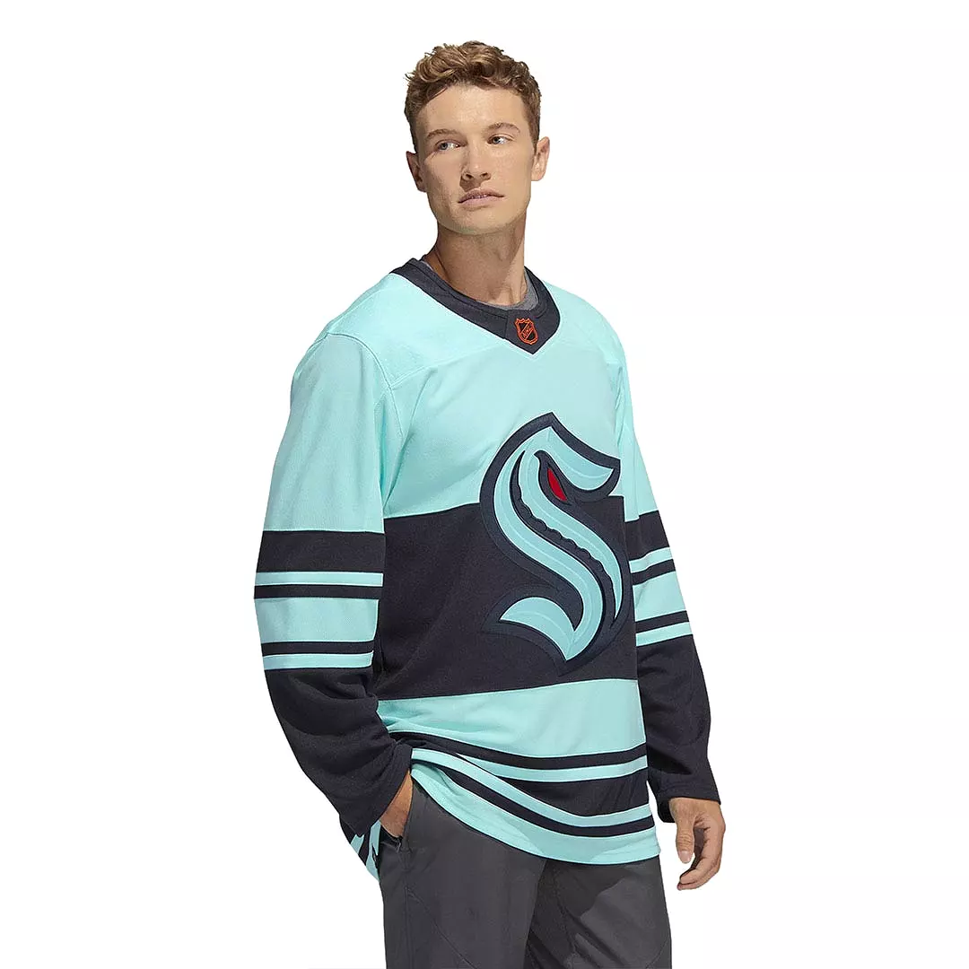 adidas - Men's Seattle Kraken Authentic Reverse Retro Wordmark Jersey (HN4090)