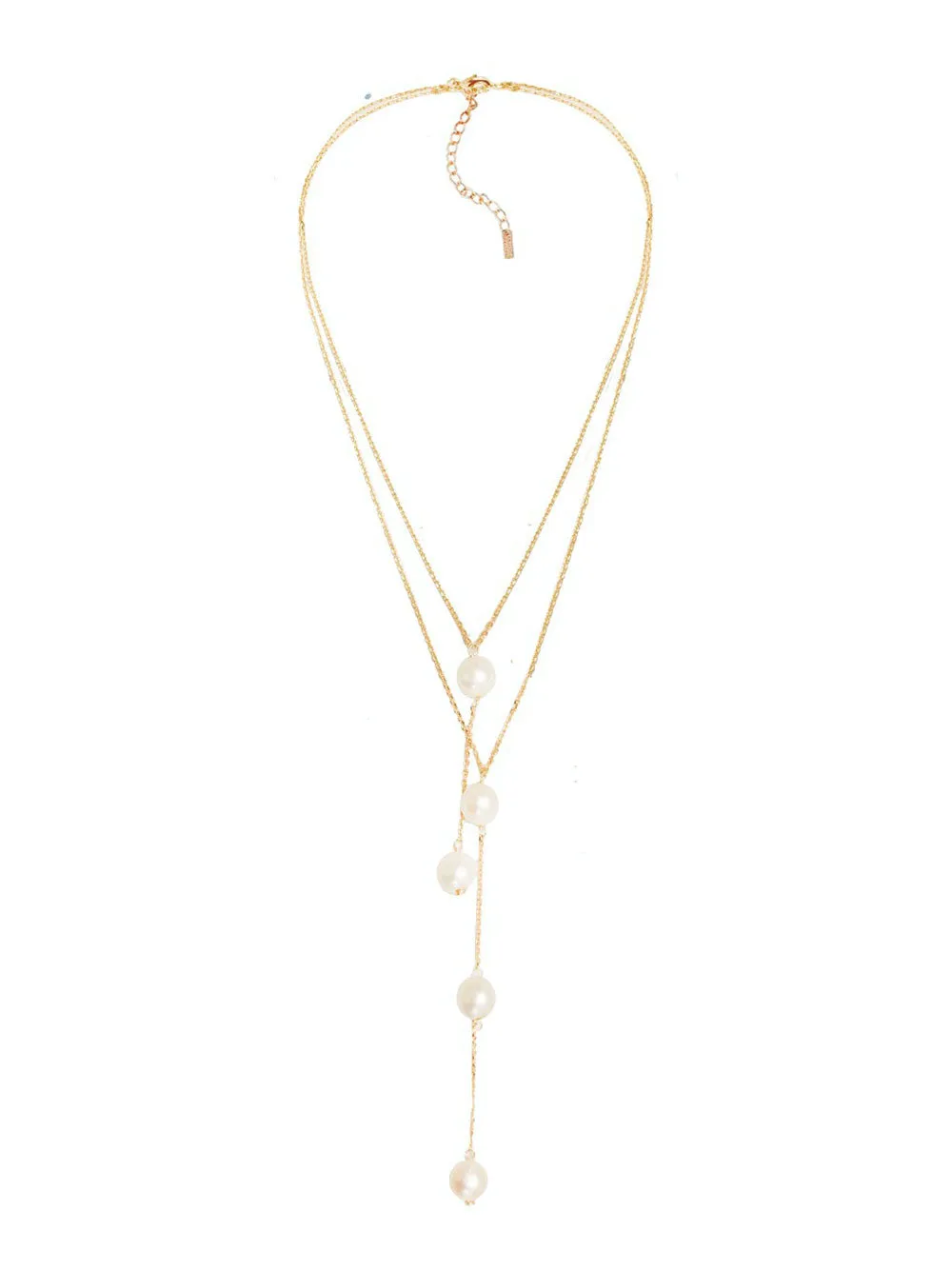 Adriana Pappas Pearl Satellite Lariat Necklace