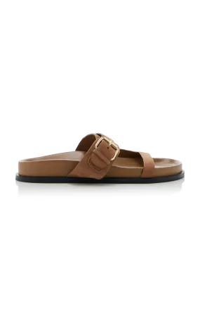 A.Emery Prince Leather Slide Sandals