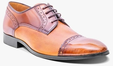 Barker Ashbourne Toe-Cap Shoe -  Etam / Cedar Grain