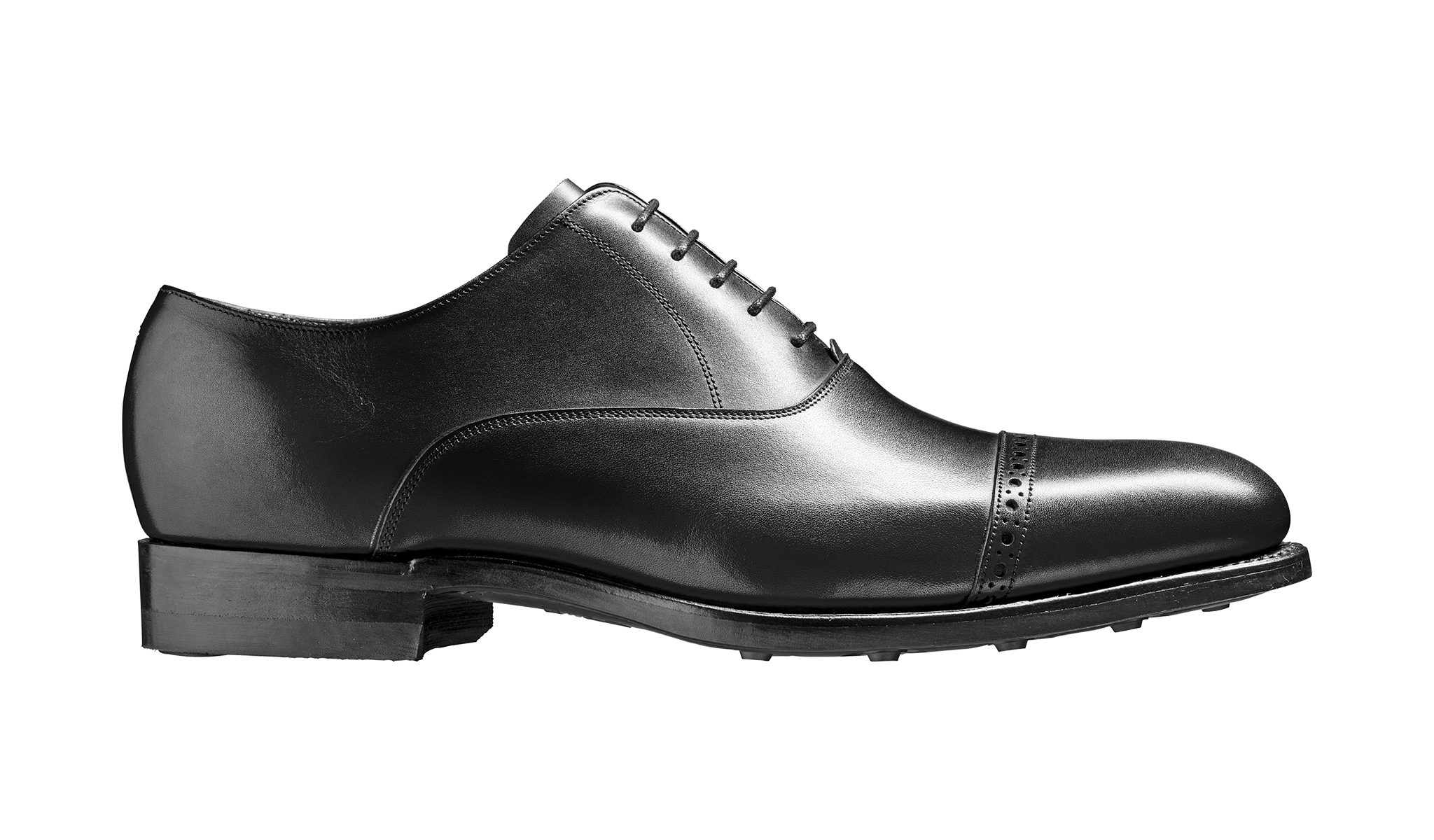 Barker Burford  Smart toe-cap Oxford Shoe  -Black Calf