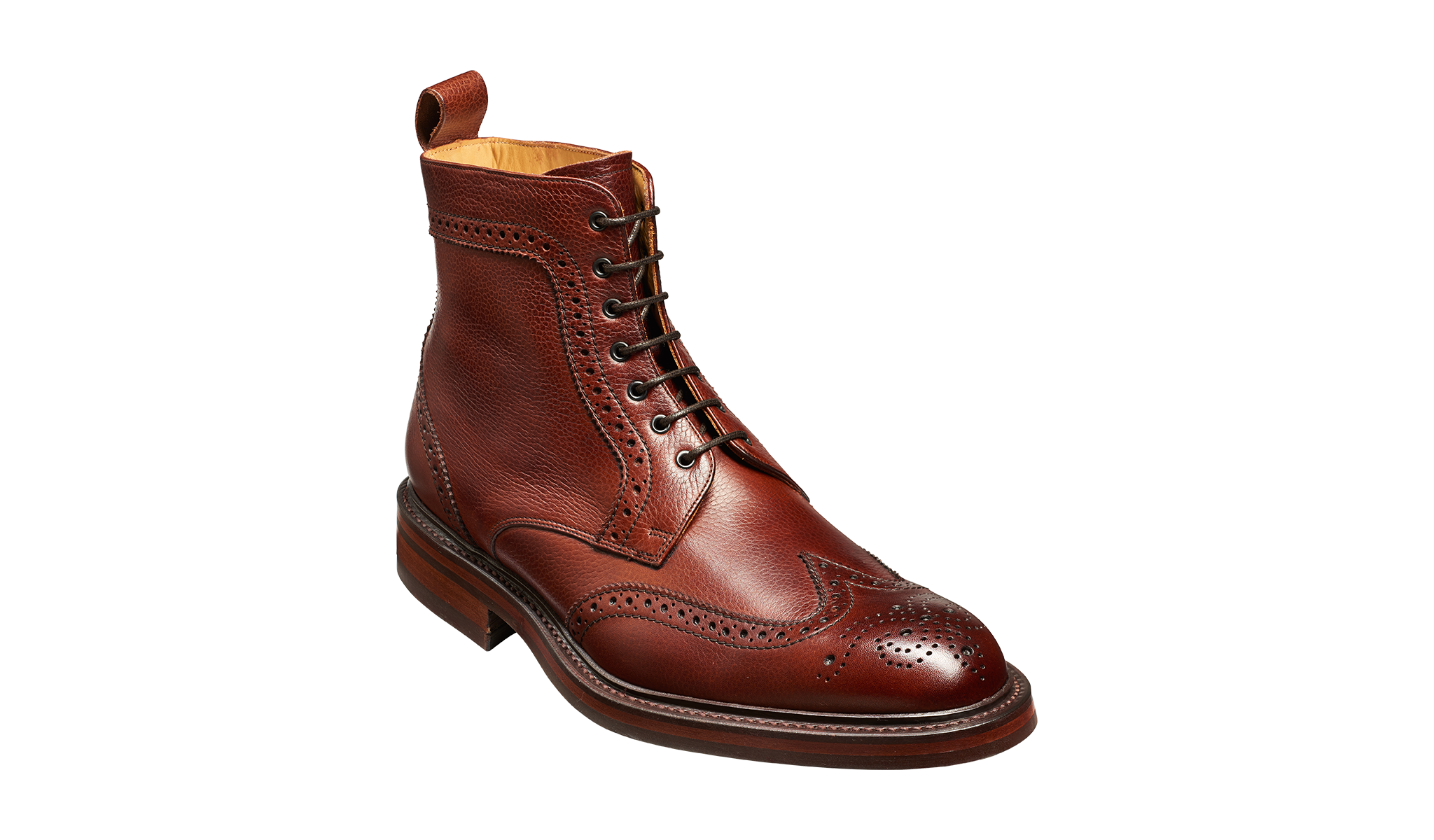 Barker Calder Rugged Wind Cap Boot- Cherry Grain