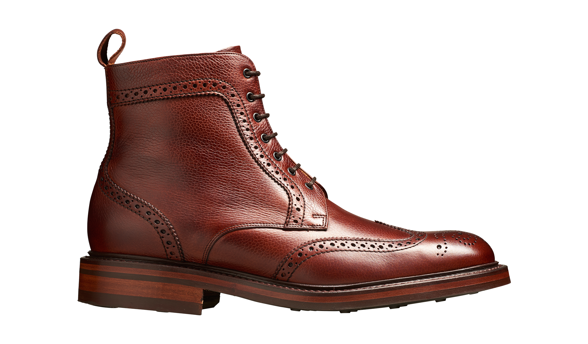 Barker Calder Rugged Wind Cap Boot- Cherry Grain