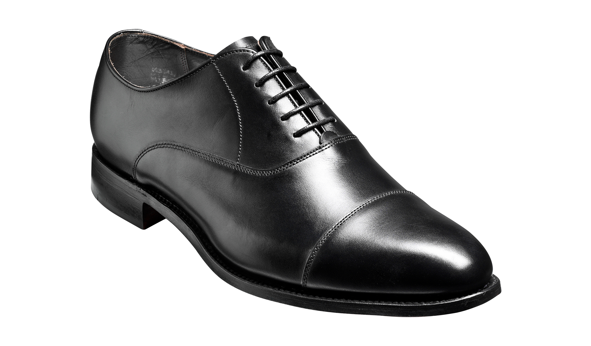 Barker Duxford  toe-cap Oxford Shoe  -Black Calf