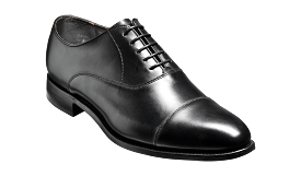 Barker Duxford  toe-cap Oxford Shoe  -Black Calf