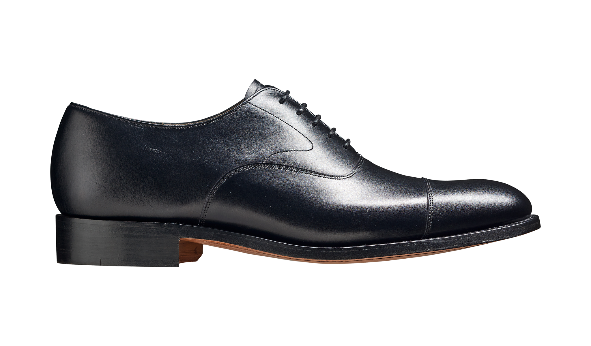 Barker Malvern  Toe-Cap Oxford Shoe -Black Calf