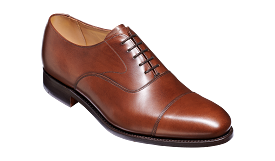 Barker Malvern toe-cap Oxford  Shoe- Dark Walnut Calf