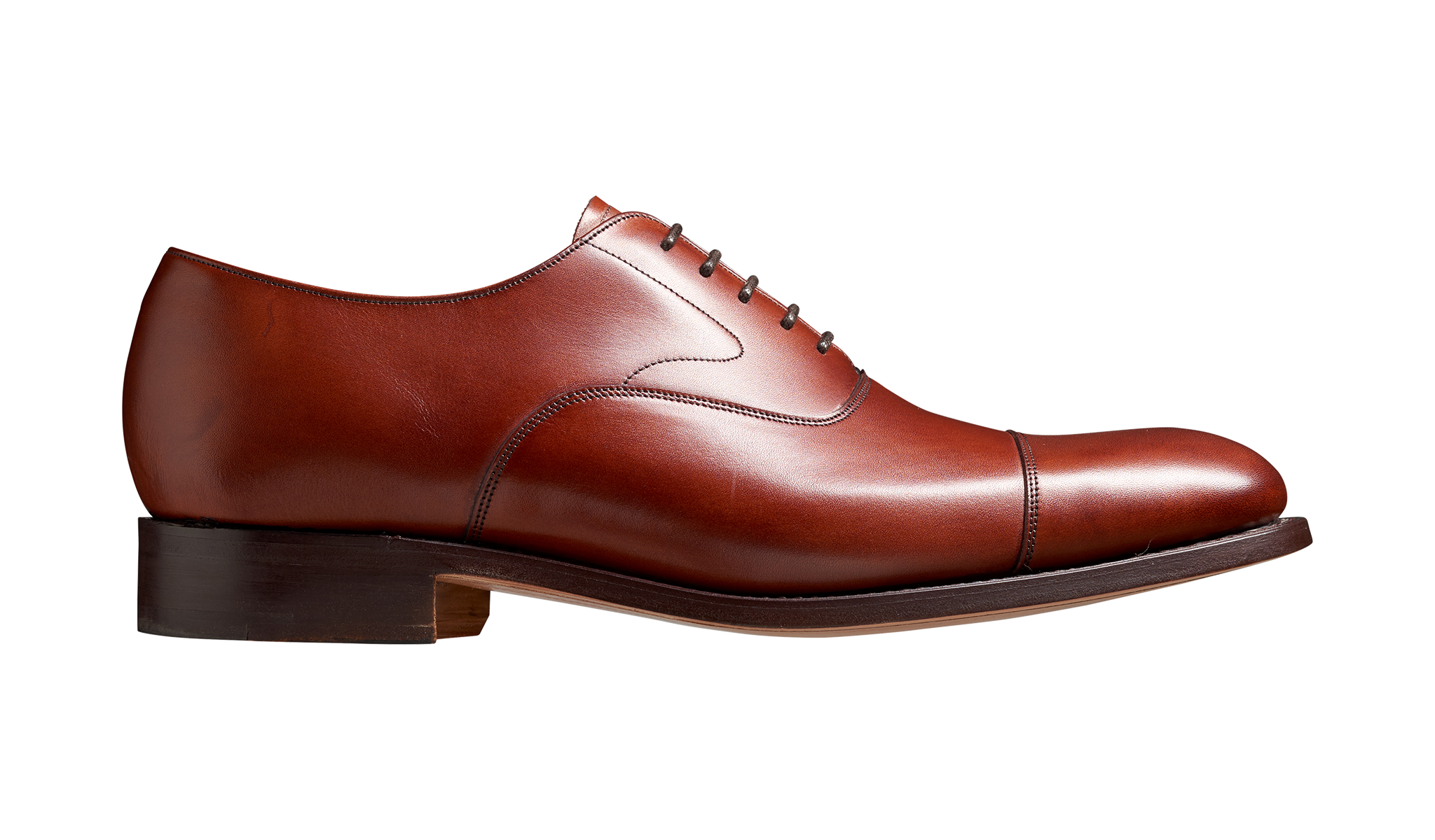 Barker Malvern toe- cap Oxford  Shoe - Rosewood Calf