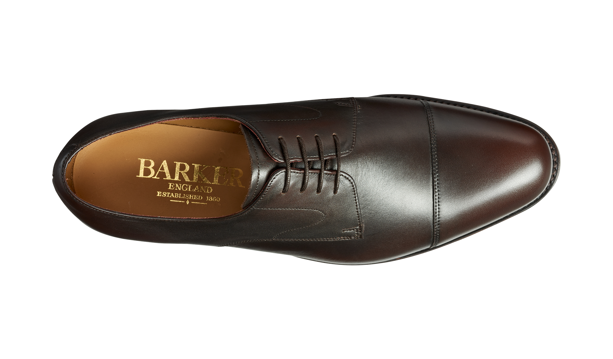 Barker Morden Classic toe-cap Derby Shoe - Expresso Calf