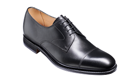 Barker Morden Classic toe-cap Derby Shoe -Black Calf