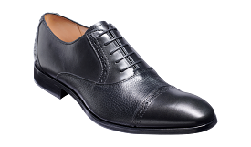 Barker Ramsgate Toe-Cap Oxford Shoe -  Black Calf