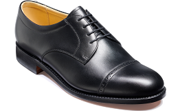 Barker Staines Toe-Cap Shoe -  Black Calf