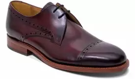 Barker Wye Brogue Toe-Cap Shoe - Brown Calf