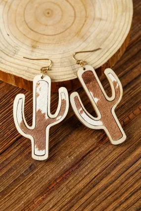 Cactus Wooden Earrings