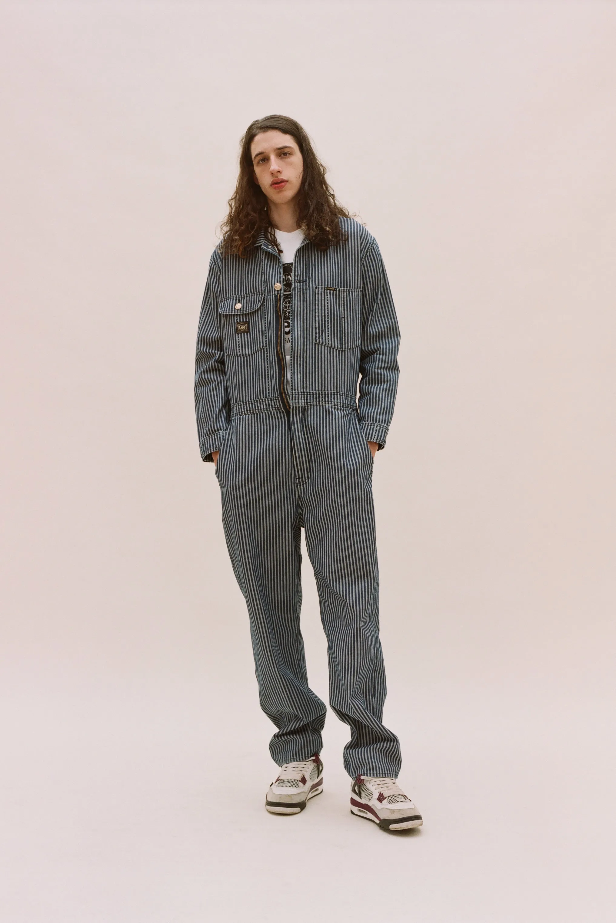 Denim Workwear Stripe Whizzit Overall