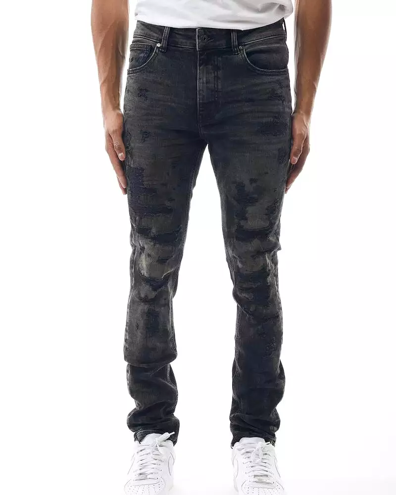 Distressed Washed Denim Jean