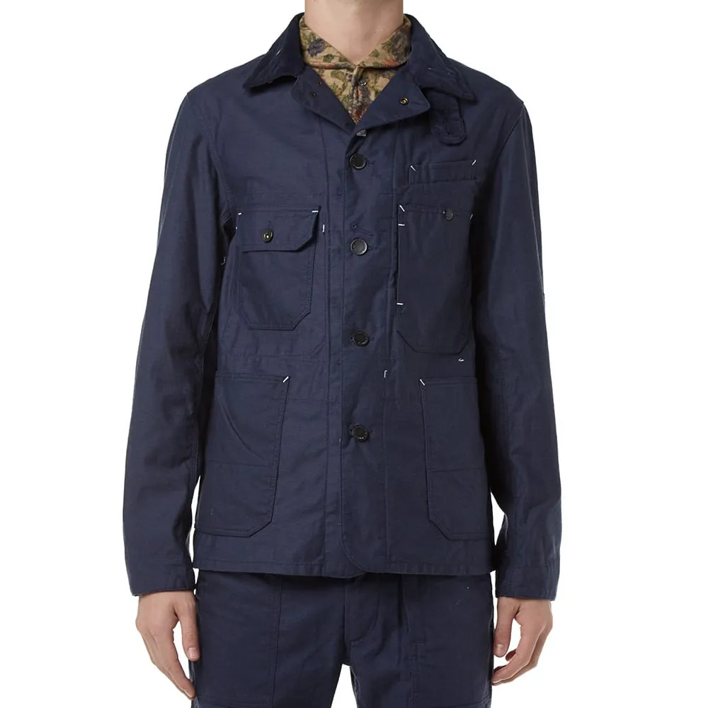 Engineered Garments Coverall JacketNavy Nyco Reversed Sateen