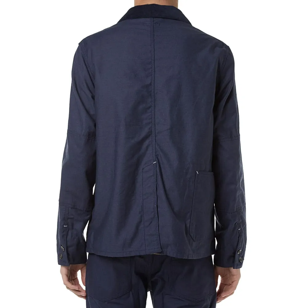 Engineered Garments Coverall JacketNavy Nyco Reversed Sateen