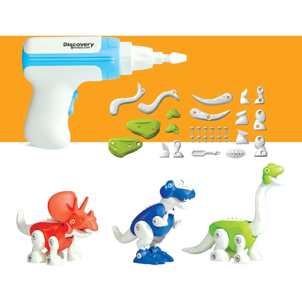 FAO SCHWARZ Discovery Mindblown Construction Dino Kit - Multi