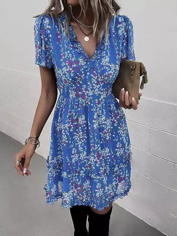 Floral Women Mini Day Dress