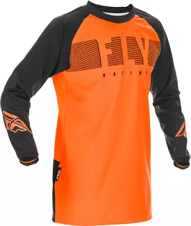 'Fly Racing' Men's Windproof Jersey - Orange / Black