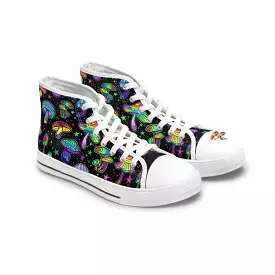 Fungi Dreamscape Rave Canvas High-Tops