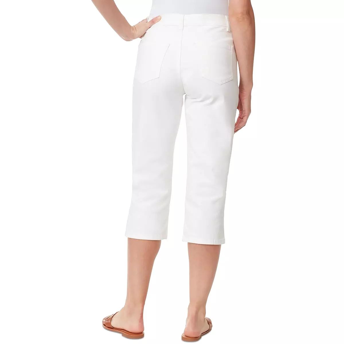 Gloria Vanderbilt Womens Mid-Rise Stretch Capri Jeans