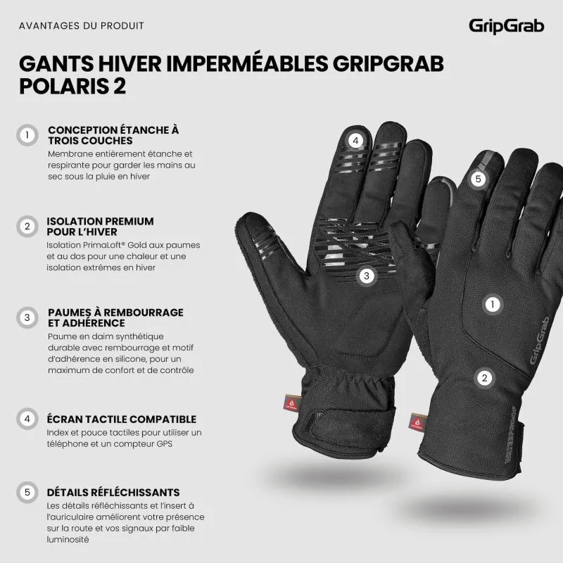 GripGrab  Polaris 2 Waterproof Winter Gloves - Guanti ciclismo