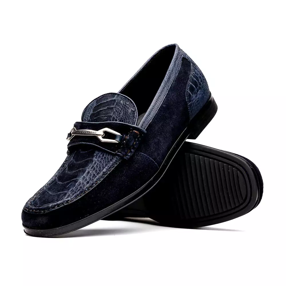 Hugo Ostrich - Navy Blue