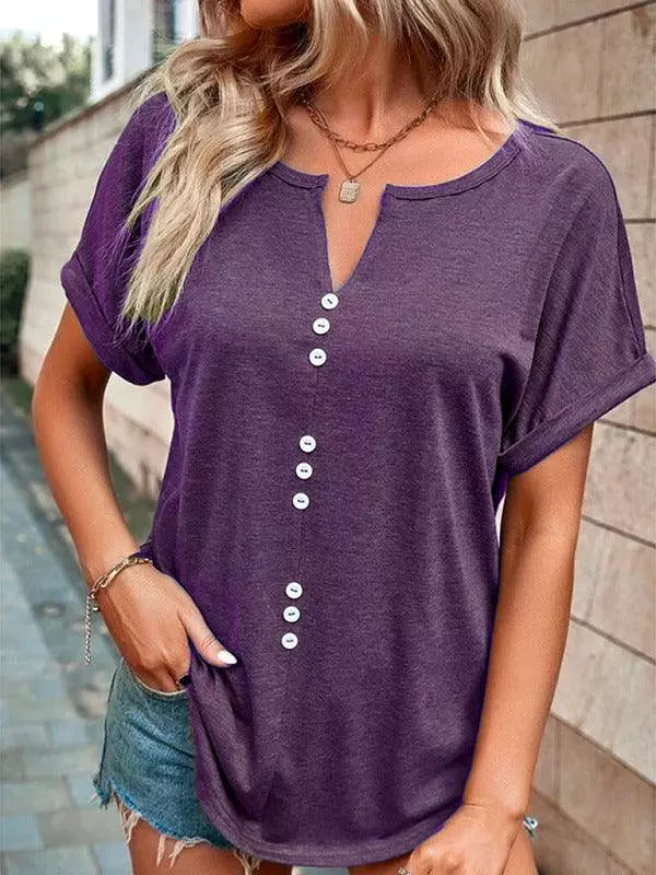 Knitted Casual V-Neck Top