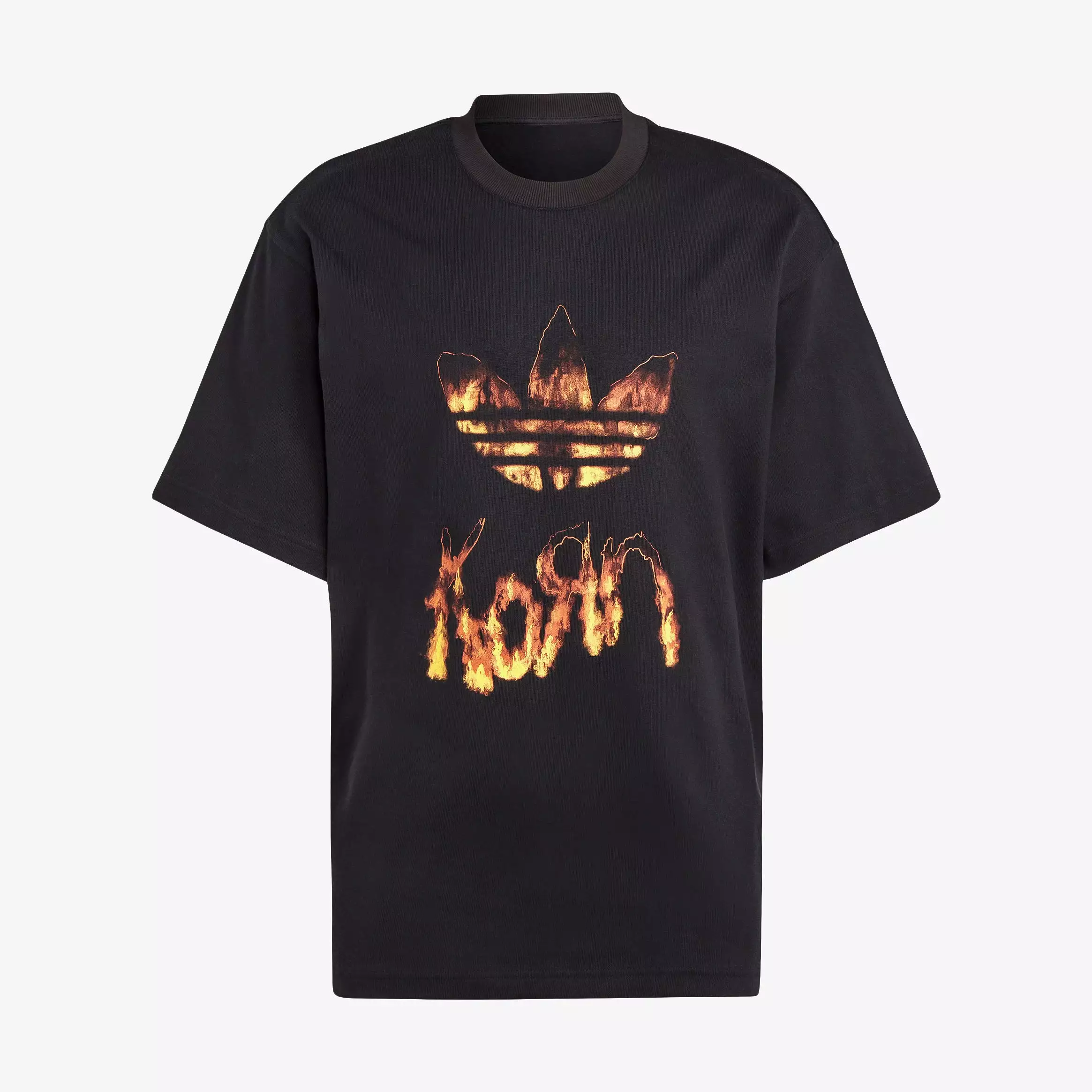 Korn Mens Short Sleeve Shirt (Black/Yellow)