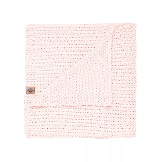 Kyte Baby Chunky Knit Baby Blanket in Blush