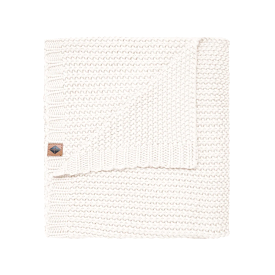 Kyte Baby Chunky Knit Baby Blanket in Cloud