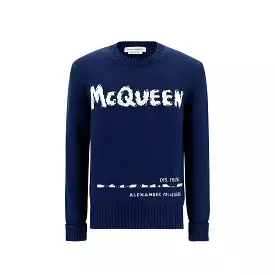 Maglione con logo Alexander Mcqueen