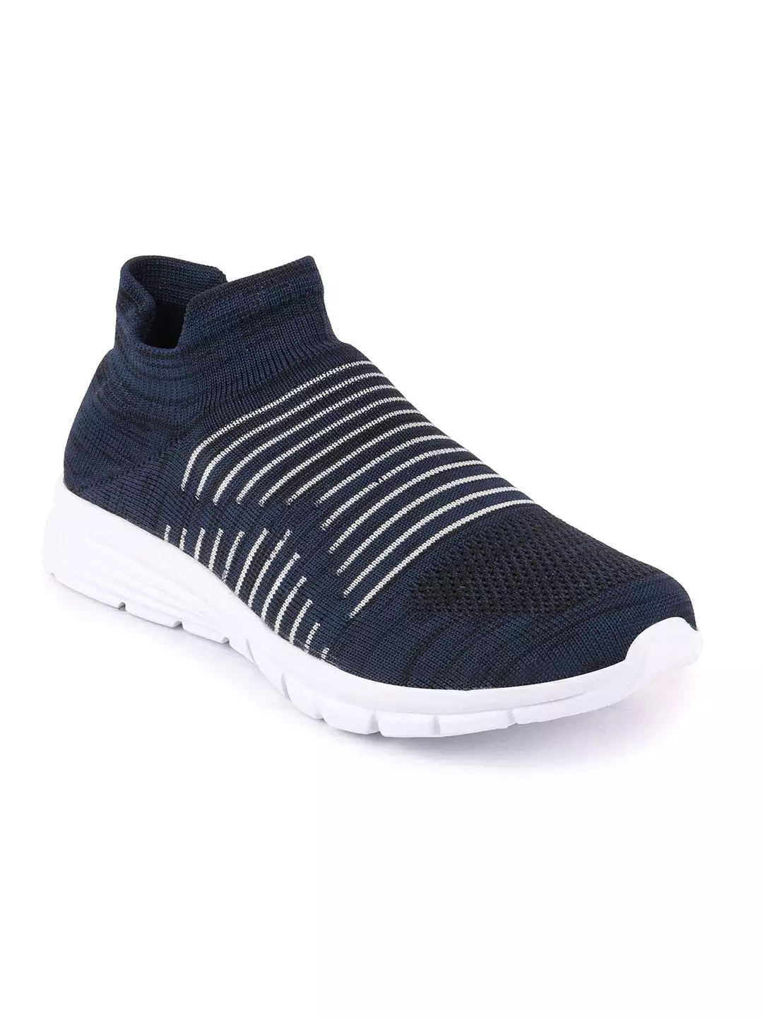 Men Blue Sports Slip-On Walking Shoes