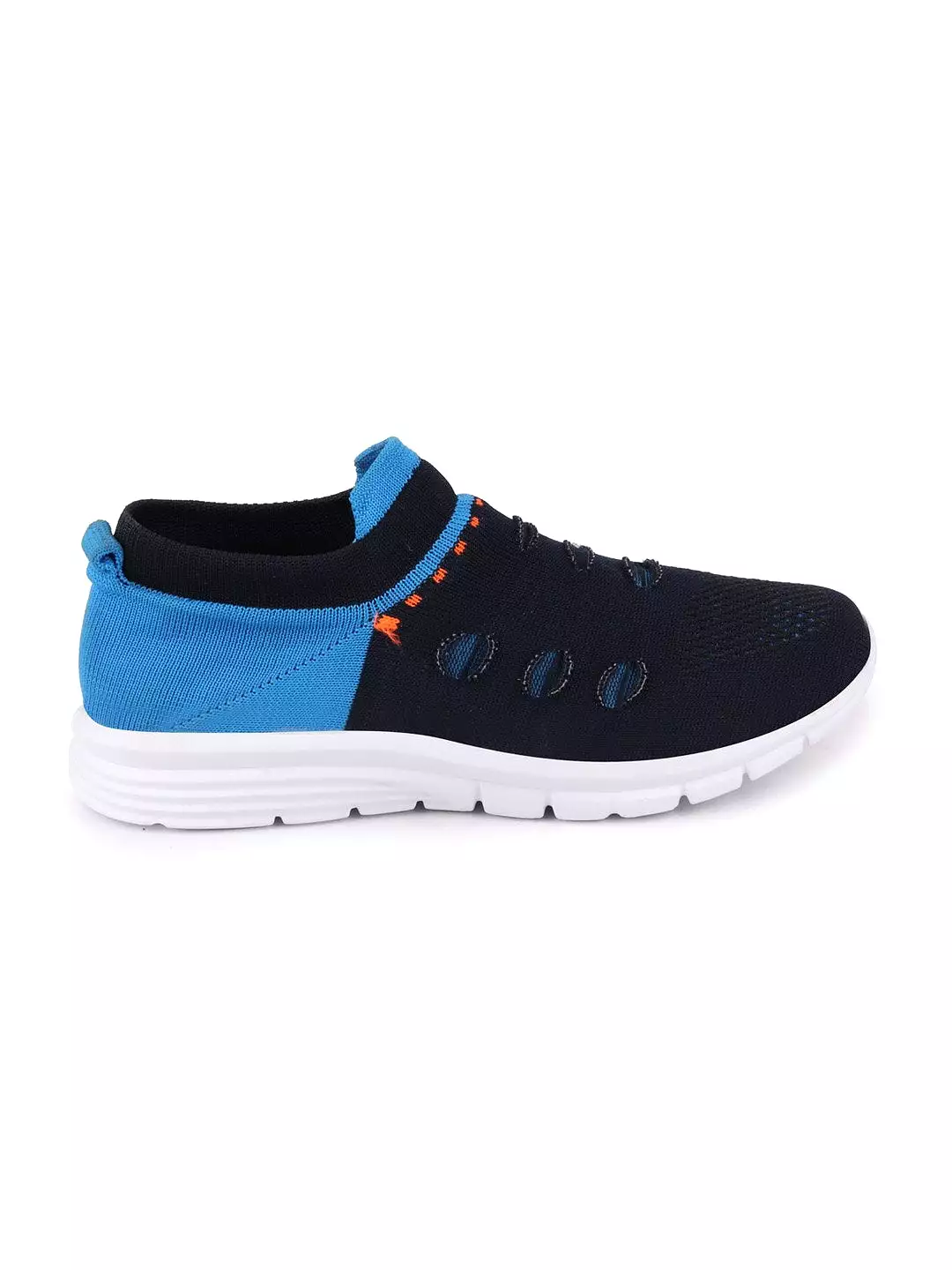 Men Blue Sports Slip-On Walking Shoes